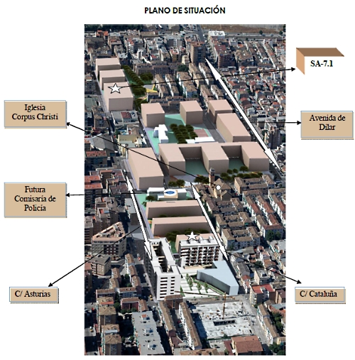 ©Ayto.Granada: Portal Inmobiliario. Plazas de aparcamiento: Plazas de aparcamiento en Santa Adela SA-7. Zona Zaidn