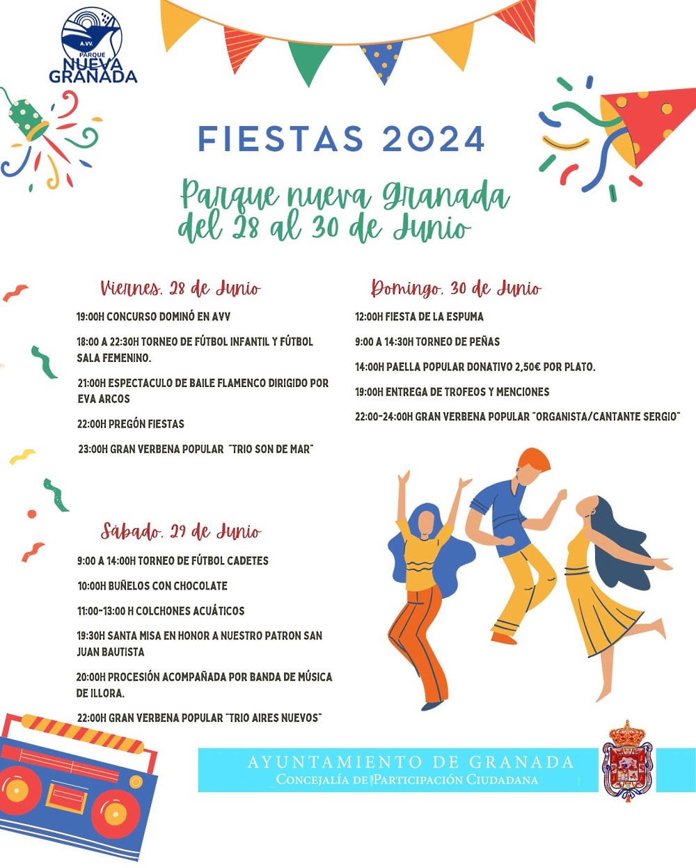 Fiestas 2024 Parque Nueva Granada